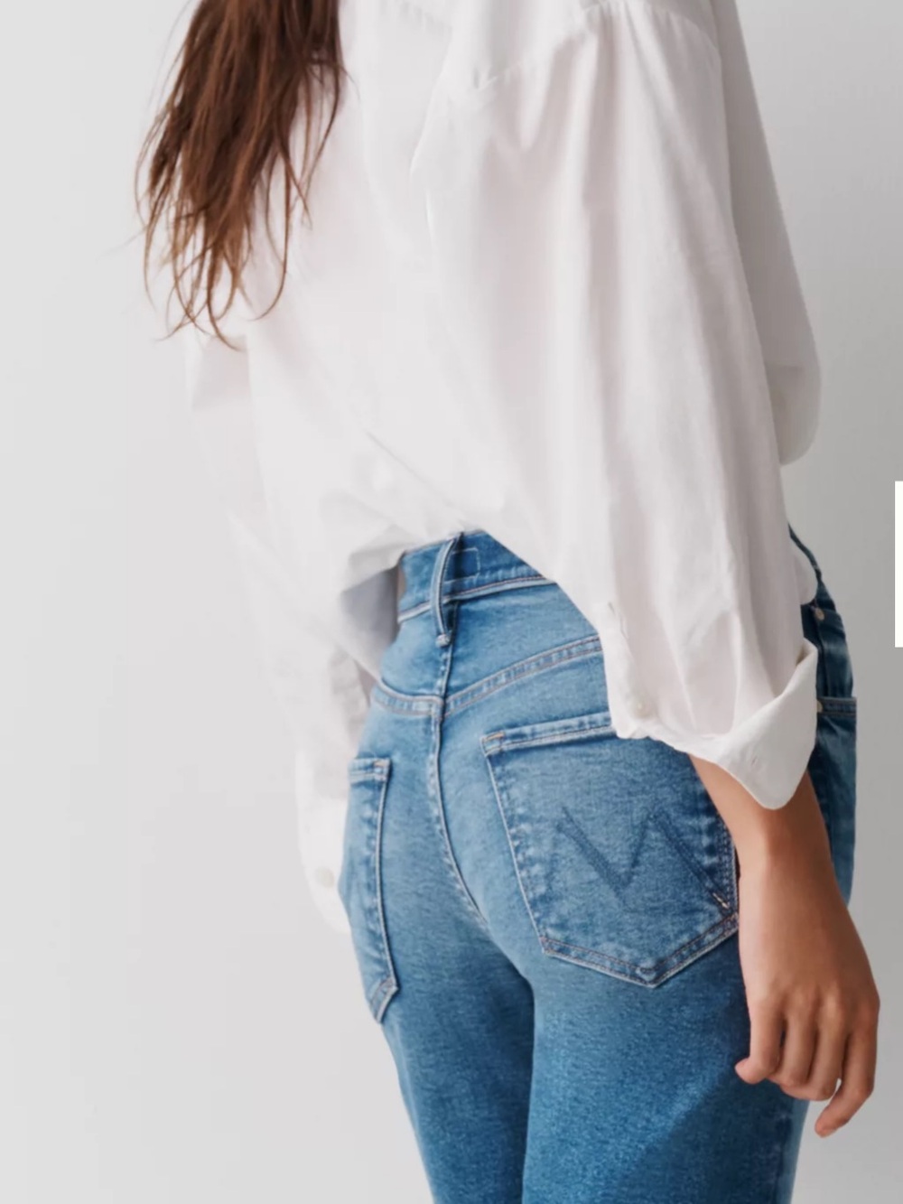 MOTHER JEANS THE MID RISE RAMBLER ZIP FLOOD Wash Bitchin size 27 New w tag $248